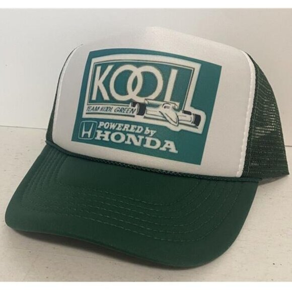 Retro F1 Vintage KOOL Racing Hat Formula 1 Trucker Hat Snapback Honda Racing 80s - Picture 1 of 3
